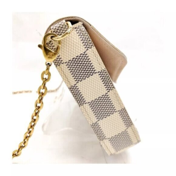 Authentic Louis Vuitton Felicie Damier Azur Shoulder Bag 649-121924 - Picture 3 of 15